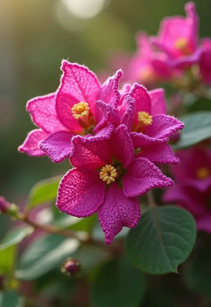 28 Stunning Flower Crochet Tutorials with 3D Designs and Petal Variations - 10. Beautiful Bougainvillea with Layered Petals