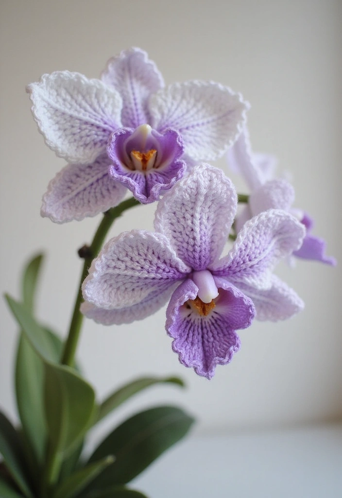 28 Stunning Flower Crochet Tutorials with 3D Designs and Petal Variations - 3. Elegant Orchid with Unique Petals