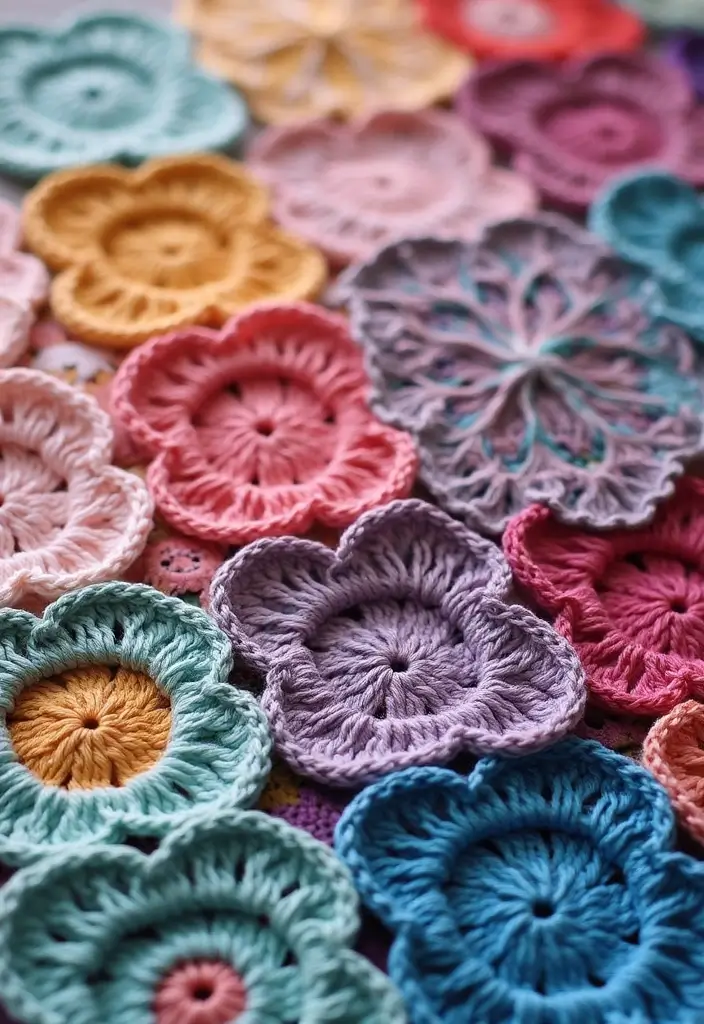 30 Beautiful Granny Square Crochet Patterns Free with Modern Layouts and Motif Ideas - 18. Shaded Granny Squares