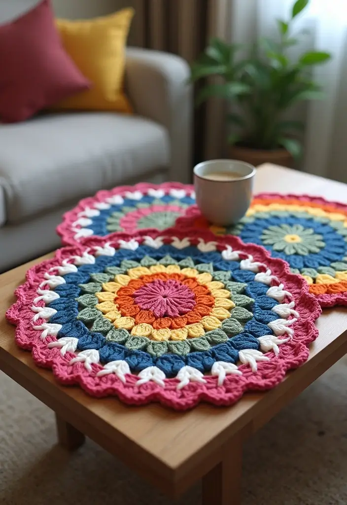 30 Beautiful Granny Square Crochet Patterns Free with Modern Layouts and Motif Ideas - 21. Round Granny Squares