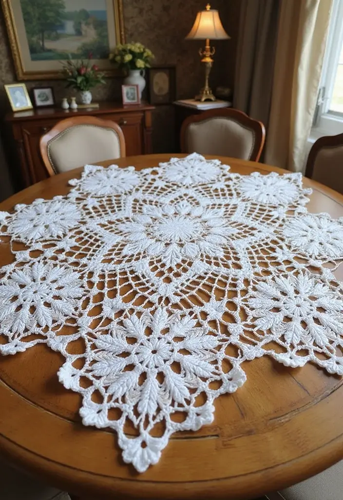 30 Beautiful Granny Square Crochet Patterns Free with Modern Layouts and Motif Ideas - 22. Crochet Lace Granny Squares