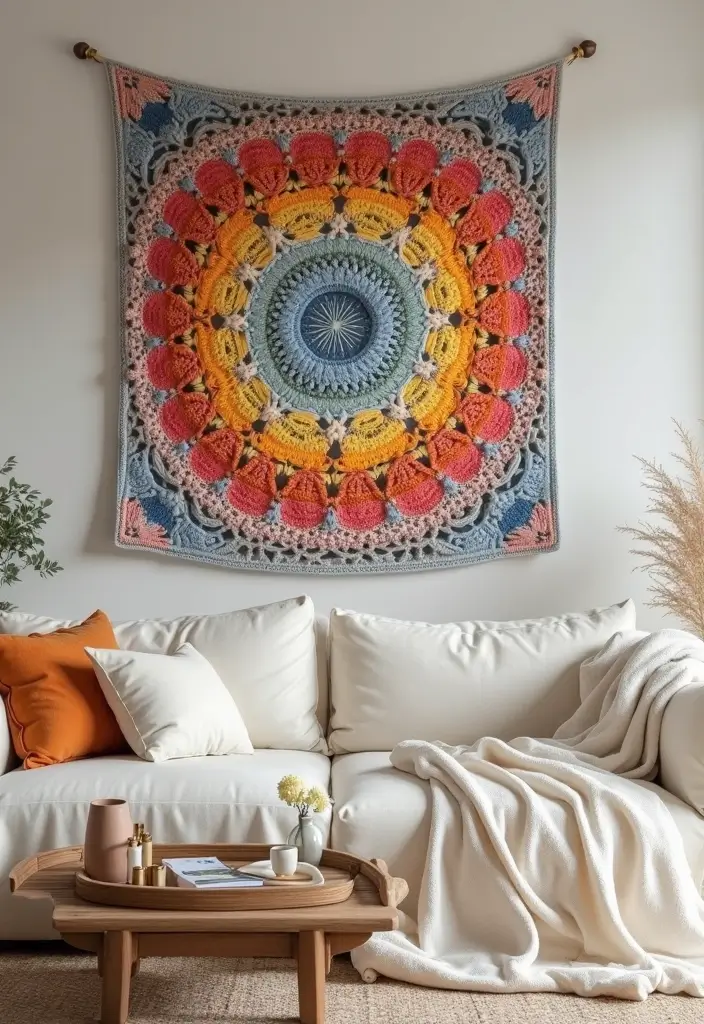 30 Colorful Crochet Tapestry Patterns: Free Charts for Your Home Decor - 16. Color Transitions