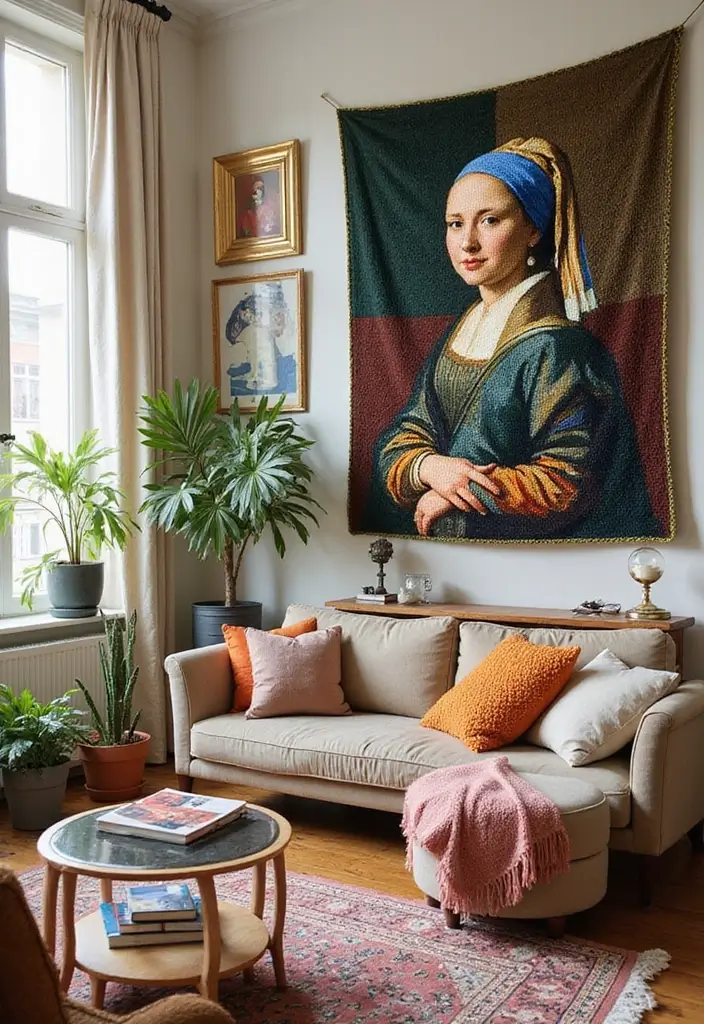 30 Colorful Crochet Tapestry Patterns: Free Charts for Your Home Decor - 6. Art-Inspired Patterns