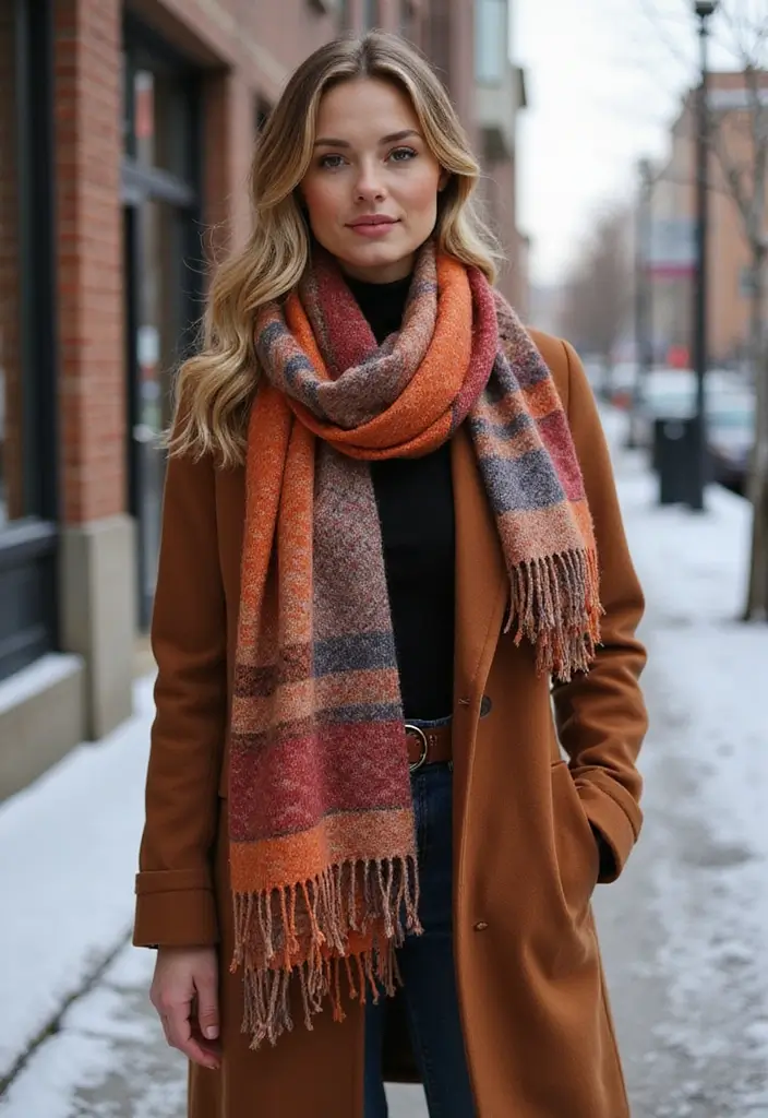 30 Cozy and Colorful Crochet Scarf Patterns Free Inspirations - 15. Long Wrap Scarf