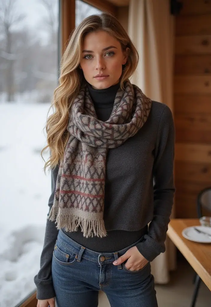 30 Cozy and Colorful Crochet Scarf Patterns Free Inspirations - 24. Double-Sided Scarf