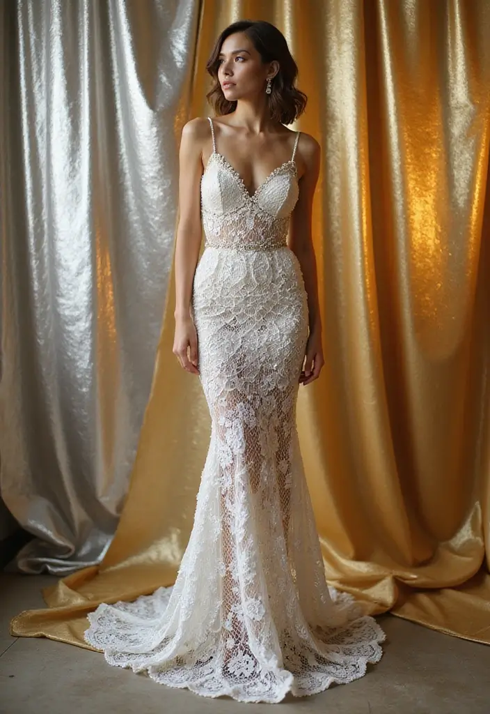 30 Creative Crochet Doll Clothes Free Pattern Ideas for Miniature Fashion Lovers - 5. Elegant Evening Gown