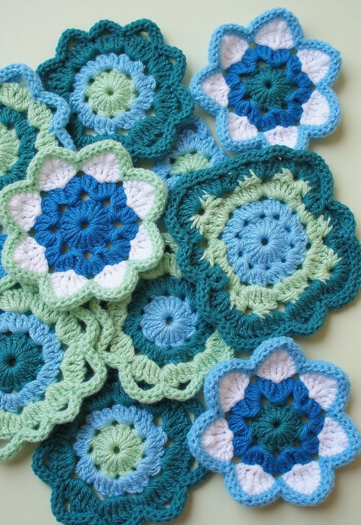30 Creative Ideas on How to Crochet a Granny Square with Modern Color Combinations and Borders - 13. Layered Colors Granny Square