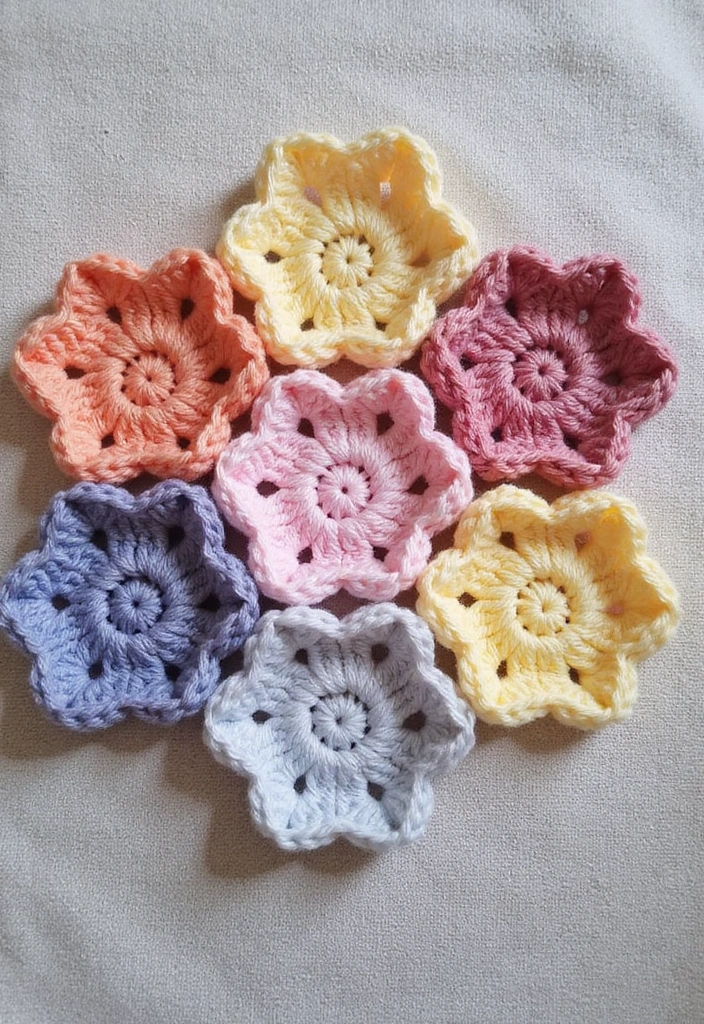 30 Creative Ideas on How to Crochet a Granny Square with Modern Color Combinations and Borders - 16. Ombre Hexagon Granny Square