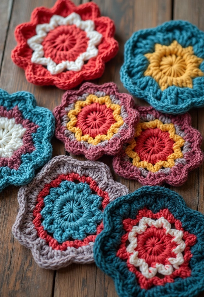 30 Creative Ideas on How to Crochet a Granny Square with Modern Color Combinations and Borders - 19. Recycled Yarn Granny Square