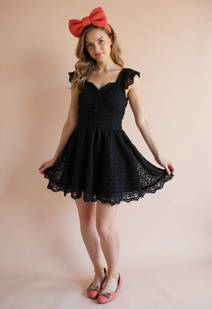 30 Crochet Baby Dress Free Pattern Inspirations with Charming and Easy Designs - 20. Little Black Dress