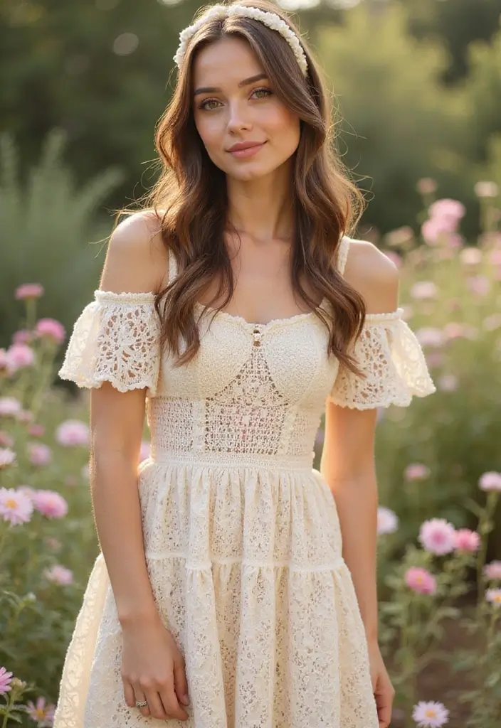 30 Crochet Baby Dress Free Pattern Inspirations with Charming and Easy Designs - 4. Ruffled Sleeve Dress