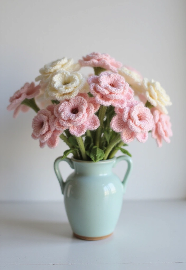 30 Crochet Flowers Free Pattern Tutorials for Home Decor and Accessories - 20. Dainty Sweet Pea