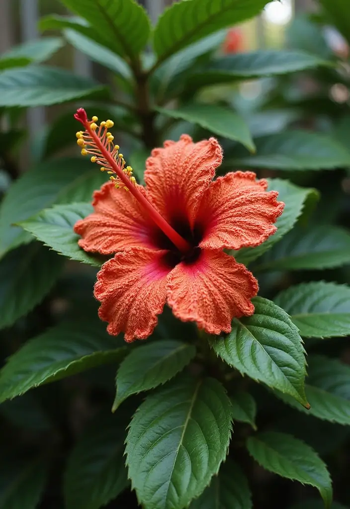 30 Crochet Flowers Free Pattern Tutorials for Home Decor and Accessories - 5. Tropical Hibiscus