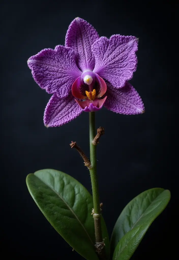 30 Crochet Flowers Free Pattern Tutorials for Home Decor and Accessories - 9. Unique Orchid