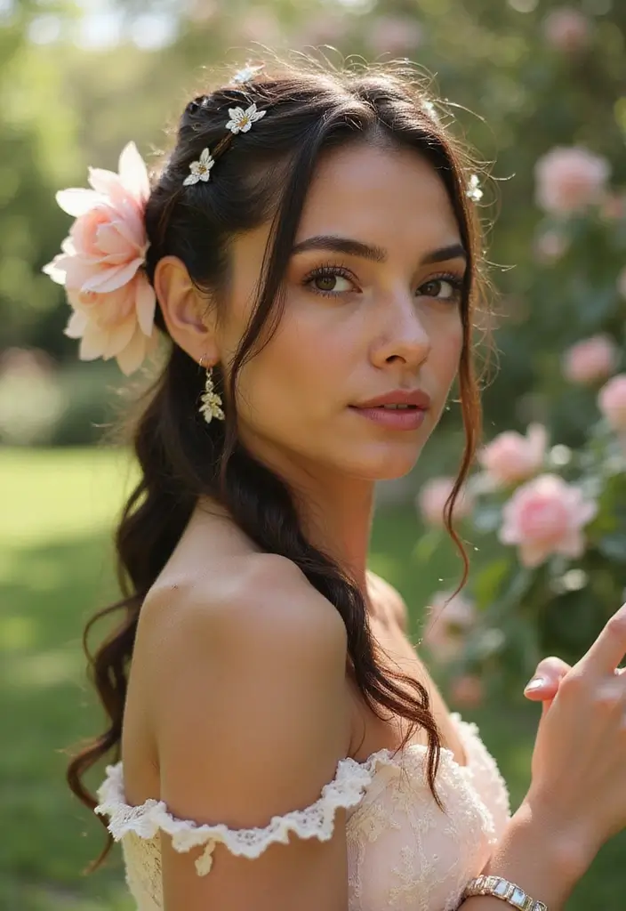 30 Elegant Crochet Styles for Black Women Featuring Curls - 13. Romantic Crochet Twists