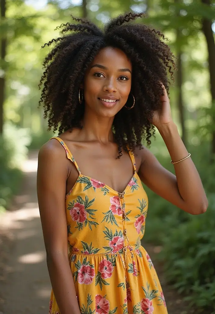 30 Elegant Crochet Styles for Black Women Featuring Curls - 26. Natural Textured Crochet Twists