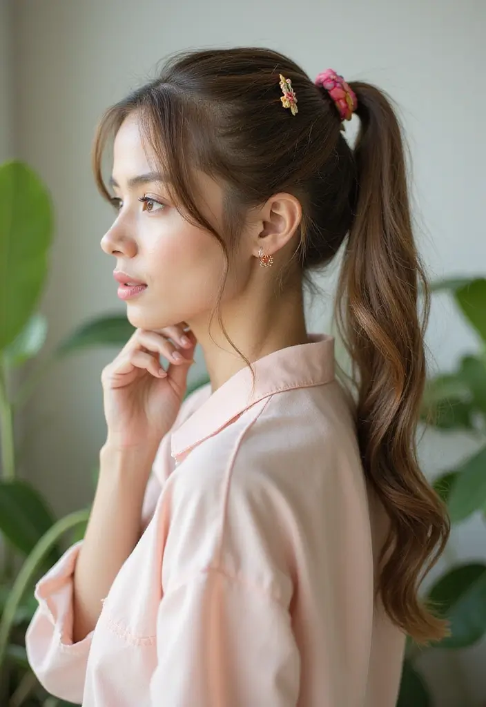 30 Elegant Crochet Styles for Black Women Featuring Curls - 9. Twisted Ponytails