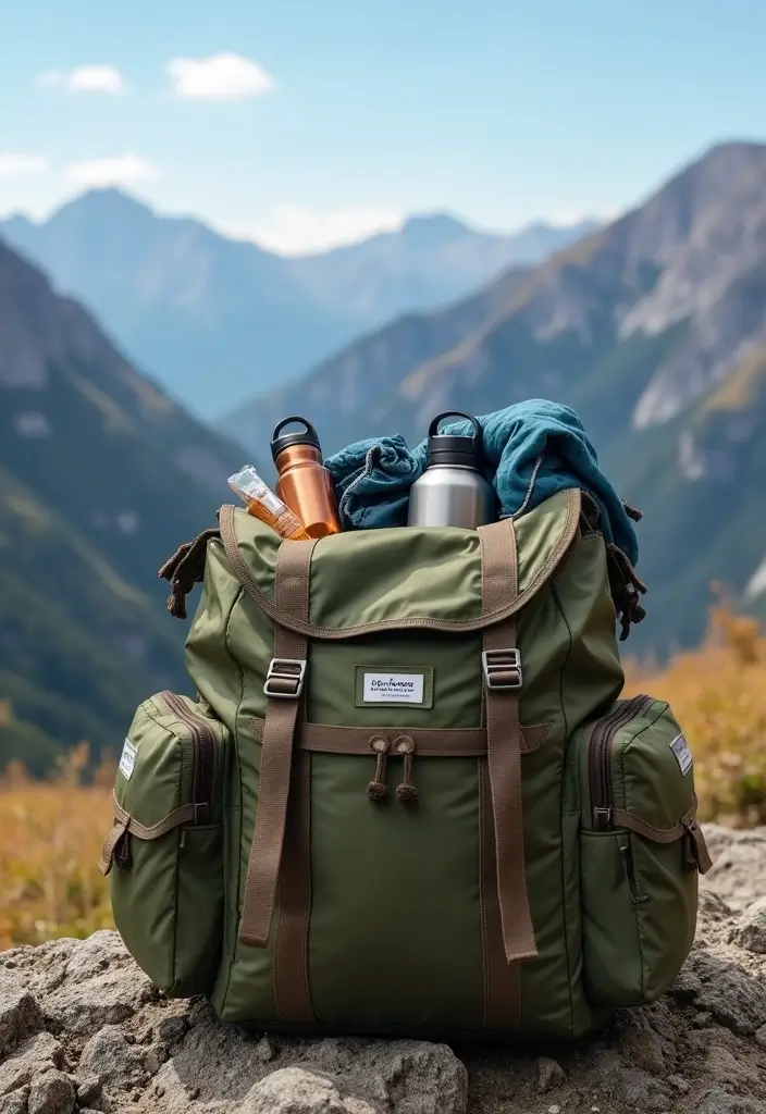 30 Fashionable Crochet Bag Patterns: Free Tutorials for Handmade Fashion Lovers - 19. Adventurous Hiking Bag