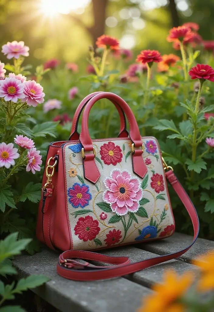 30 Fashionable Crochet Bag Patterns: Free Tutorials for Handmade Fashion Lovers - 29. Delightful Flower Bag
