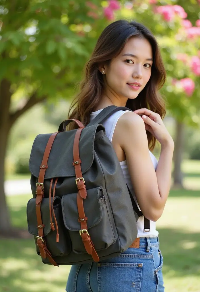 30 Fashionable Crochet Bag Patterns: Free Tutorials for Handmade Fashion Lovers - 8. Stylish Backpack