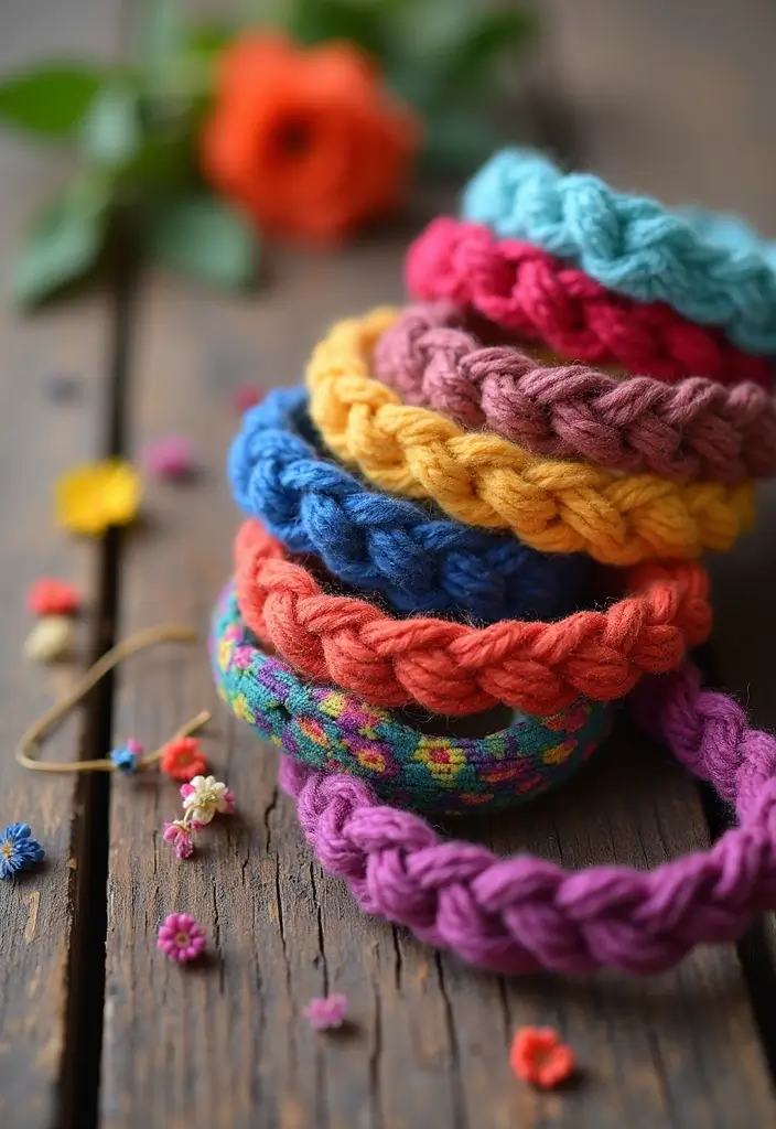 30 Fun and Easy Crochet Projects for Beginners You Can Finish in One Weekend - 15. Quick Crochet Friendships Bracelets