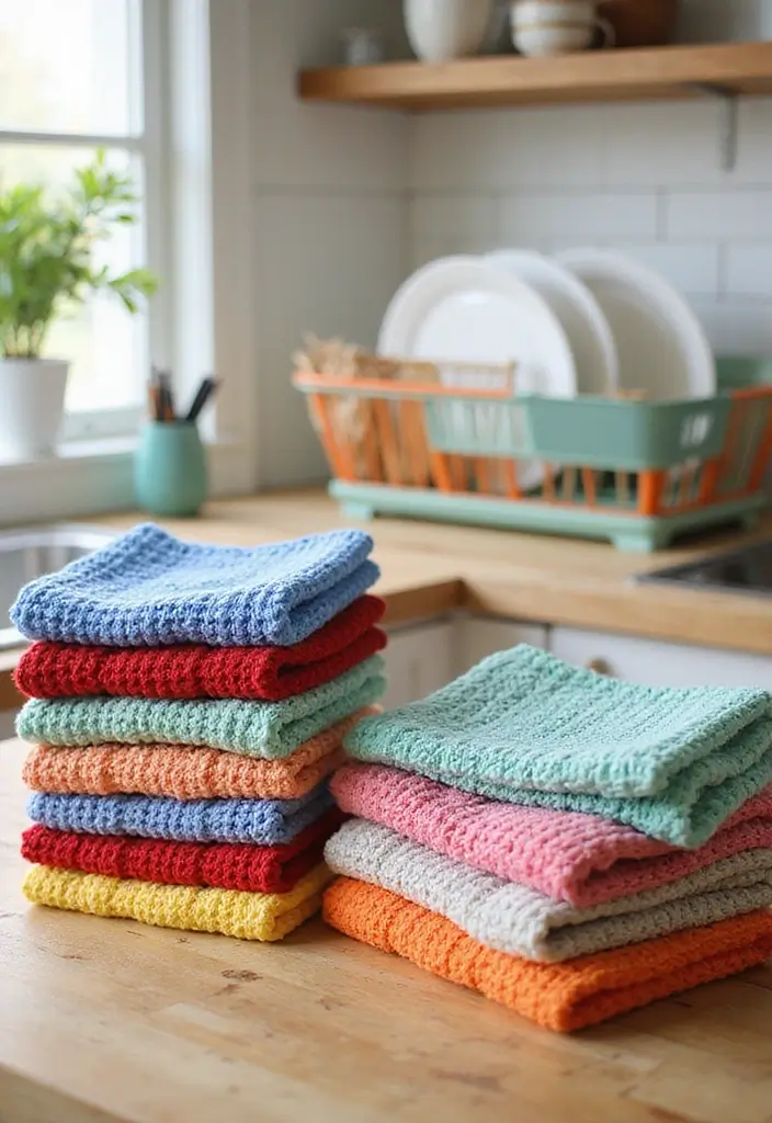 30 Fun and Easy Crochet Projects for Beginners You Can Finish in One Weekend - 2. Simple Crochet Dishcloths
