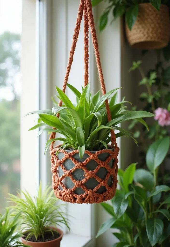 30 Fun and Easy Crochet Projects for Beginners You Can Finish in One Weekend - 3. Cute Crochet Plant Hanger