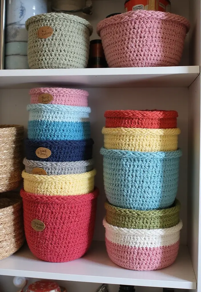 30 Fun and Easy Crochet Projects for Beginners You Can Finish in One Weekend - 7. Adorable Crochet Baskets