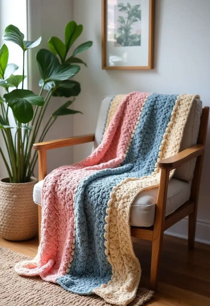 30 Granny Square Crochet Pattern Variations with Modern Layouts and Color Ideas - 6. Ombre Granny Squares