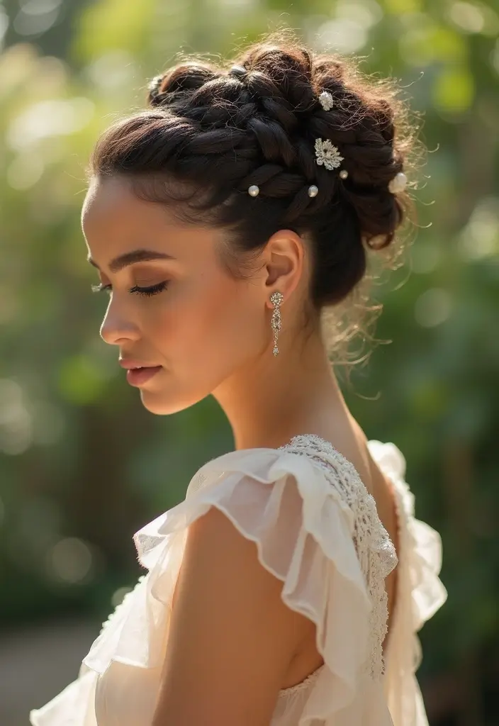 30 Stunning Crochet Hairstyles for Black Women to Inspire Your Next Protective Style - 10. Elegant Updo with Crochet Braids