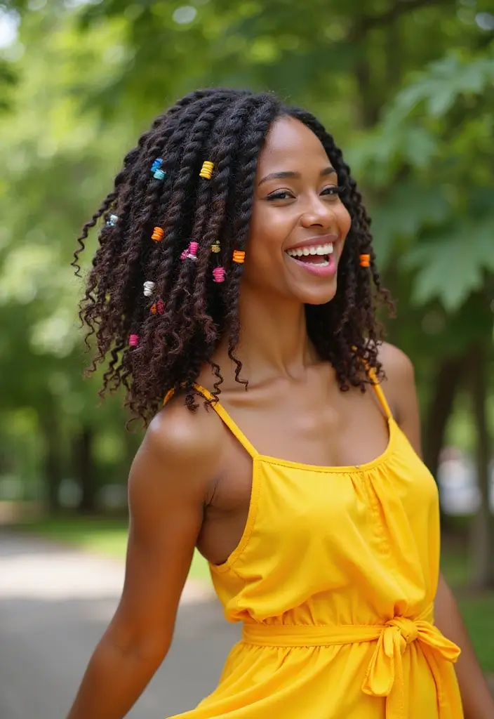 30 Stunning Crochet Hairstyles for Black Women to Inspire Your Next Protective Style - 11. Playful Kinky Twists