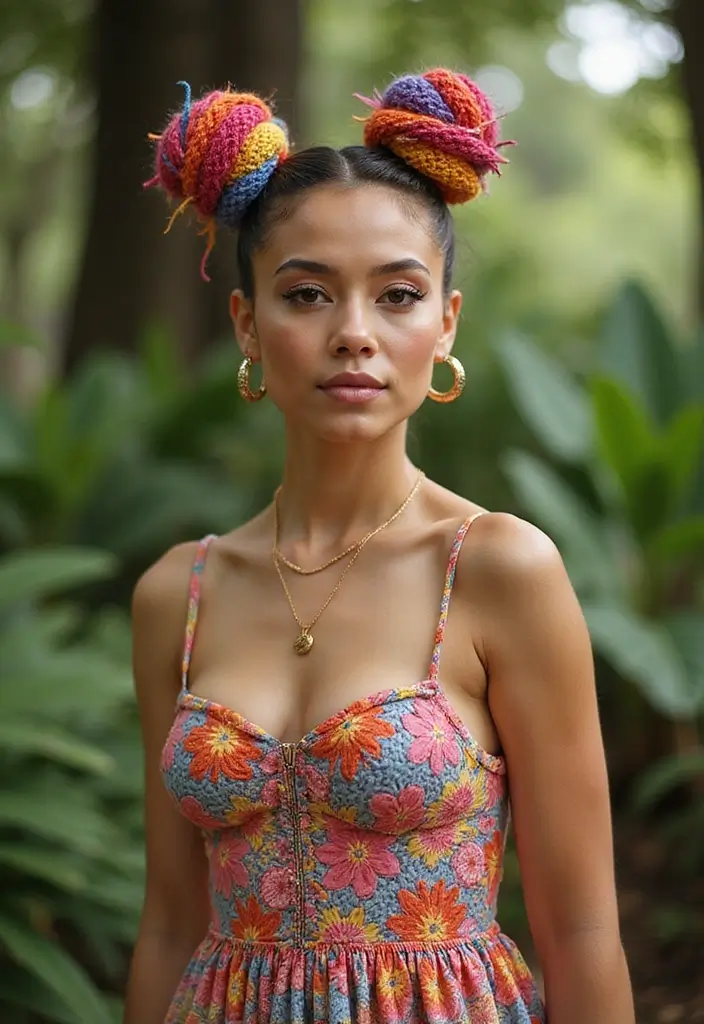 30 Stunning Crochet Hairstyles for Black Women to Inspire Your Next Protective Style - 12. Crochet Space Buns