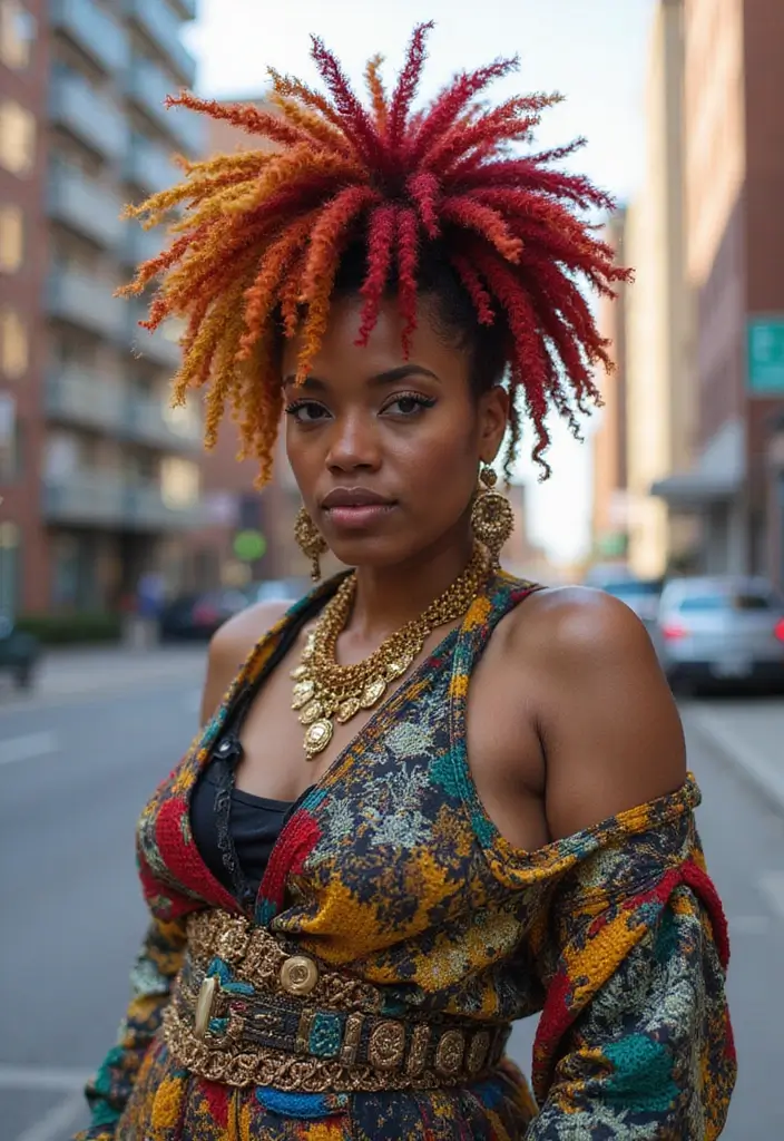 30 Stunning Crochet Hairstyles for Black Women to Inspire Your Next Protective Style - 18. Crochet Mohawk