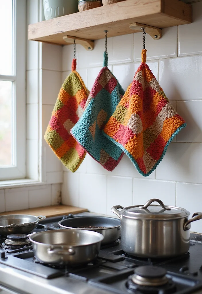 A Complete Guide to Using a C2C Crochet Pattern Free for Beginners, Featuring 23 Inspiring Visual References - 8. C2C Pot Holders