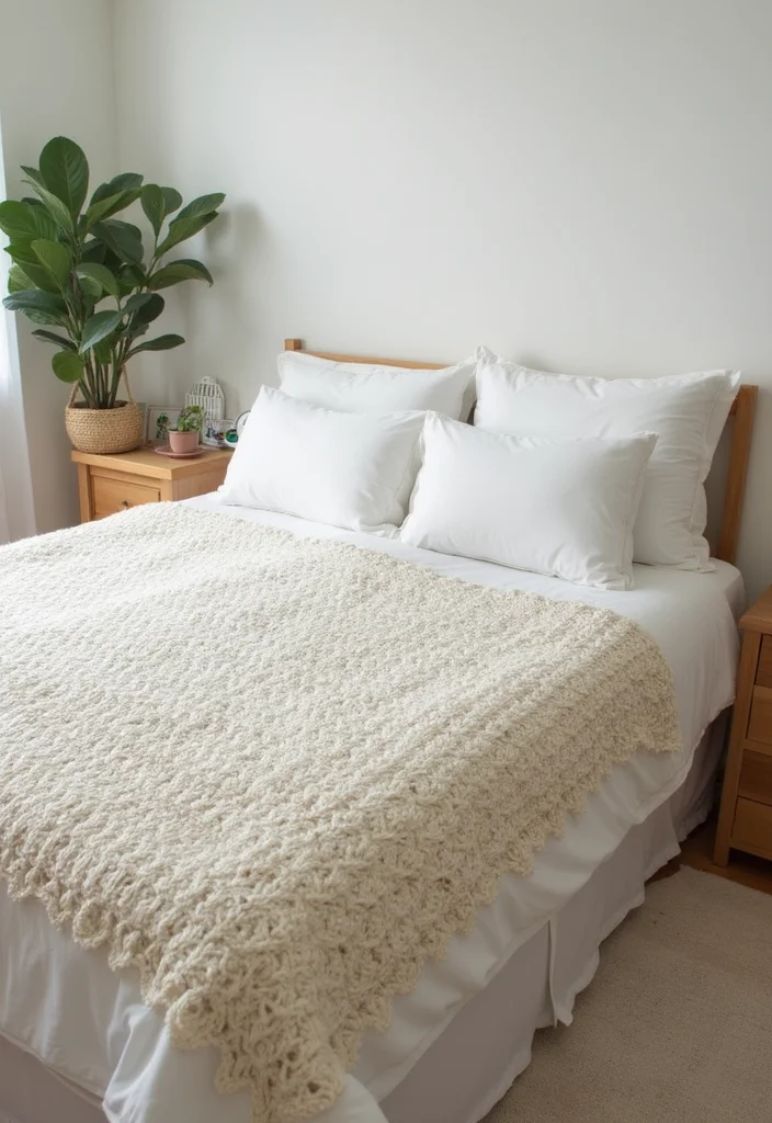 A Friendly Guide to Crochet Borders for Blankets: 18 Stylish Craft Inspirations - 17. Double Crochet Edge