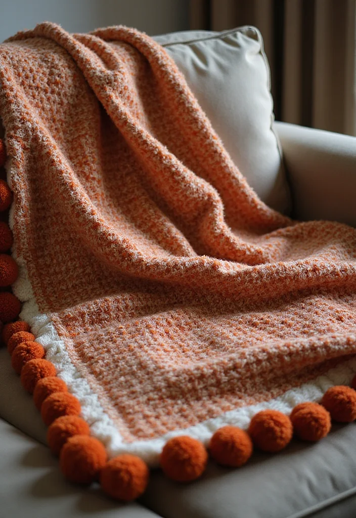 A Friendly Guide to Crochet Borders for Blankets: 18 Stylish Craft Inspirations - 3. Textured Bobble Border