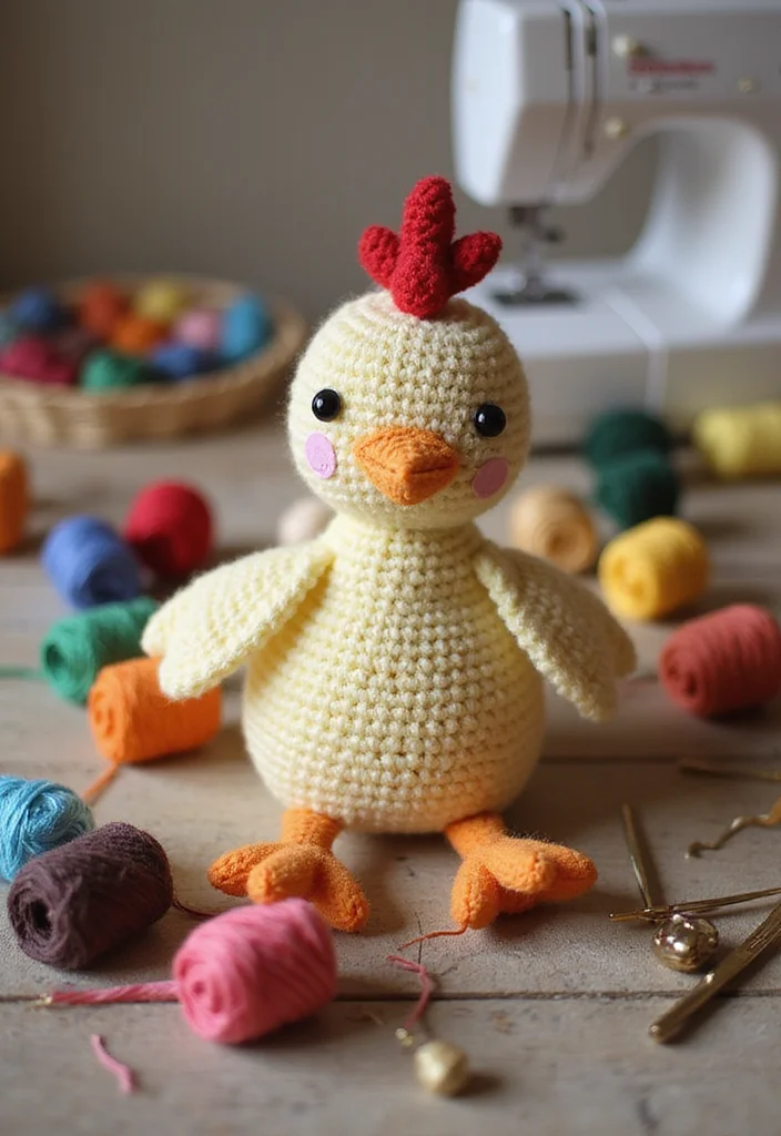 Complete Guide to Crochet Chicken Patterns: 19 Fun Craft Inspirations - 15. Chicken Pincushion