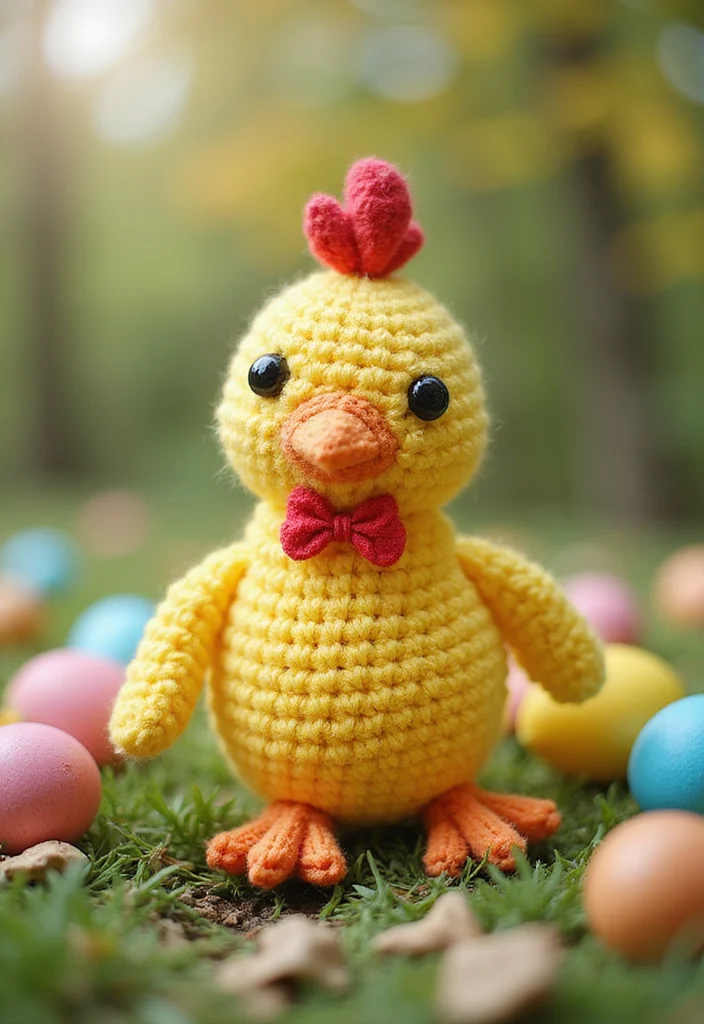 Complete Guide to Crochet Chicken Patterns: 19 Fun Craft Inspirations - 2. Easter Egg-Laying Chicken