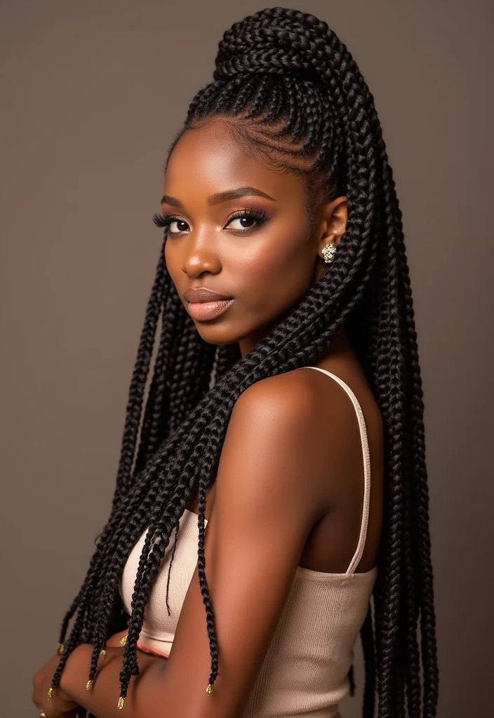 Complete Guide to Crochet Hair Styles Freetress Featuring 19 Trendy Inspirations - 1. Box Braids with Freetress