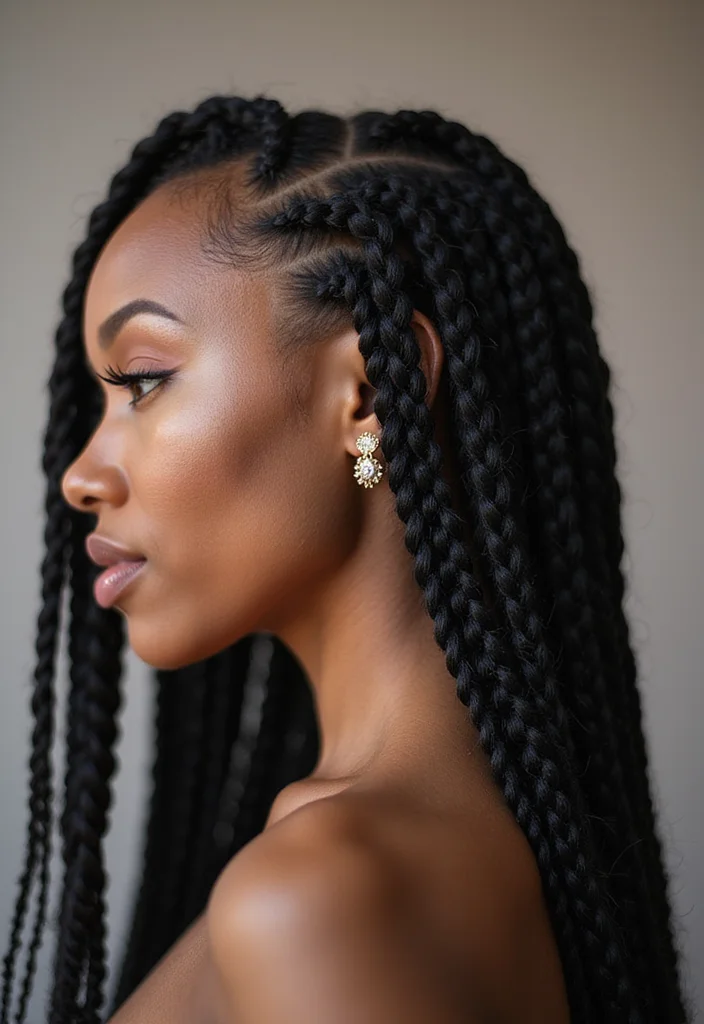 Complete Guide to Crochet Hair Styles Freetress Featuring 19 Trendy Inspirations - 4. Goddess Braids