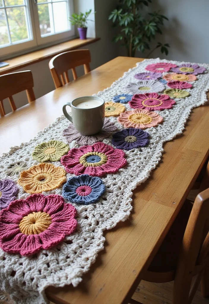Complete Guide to Crochet Table Runner Pattern with 18 Elegant Craft Inspirations - 15. Upcycled Yarn Creations