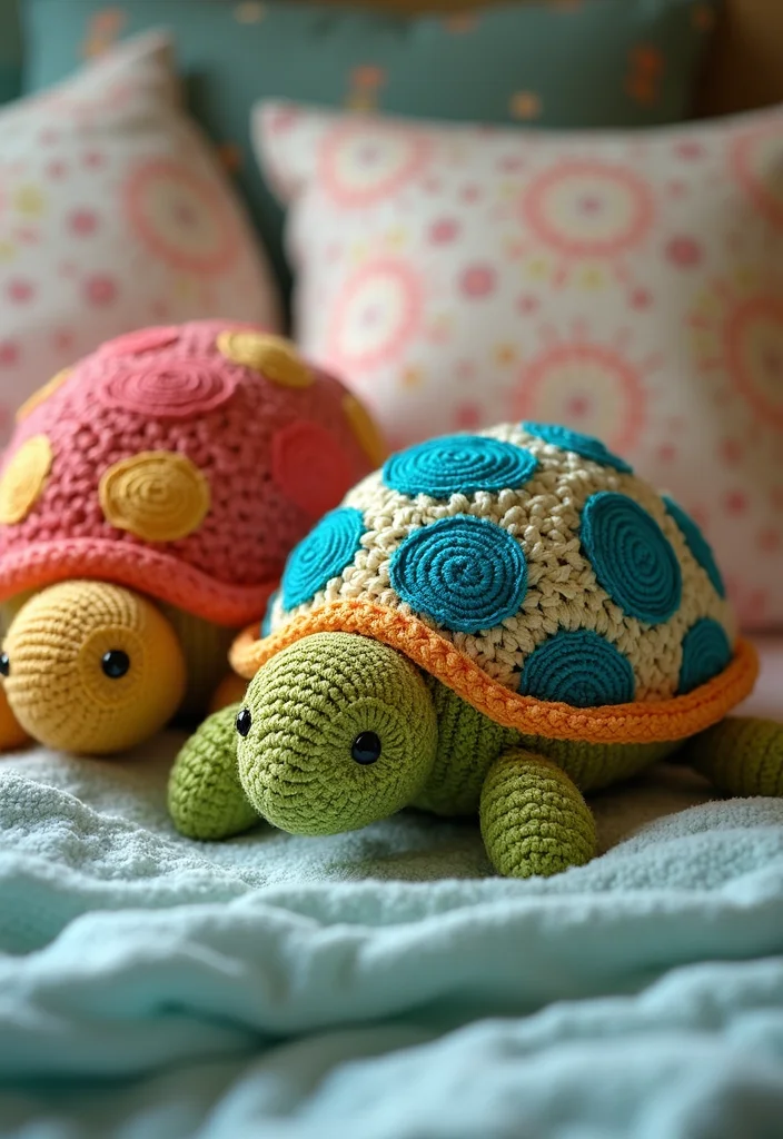 Complete Guide to Crochet Turtle Pattern Free with 19 Fun Craft Inspirations - 10. Turtle-Themed Pillows