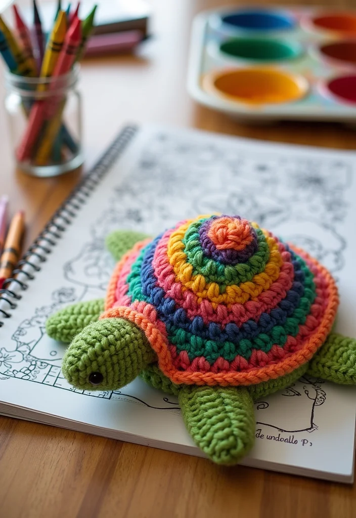 Complete Guide to Crochet Turtle Pattern Free with 19 Fun Craft Inspirations - 9. Fun Turtle Coloring Book Covers
