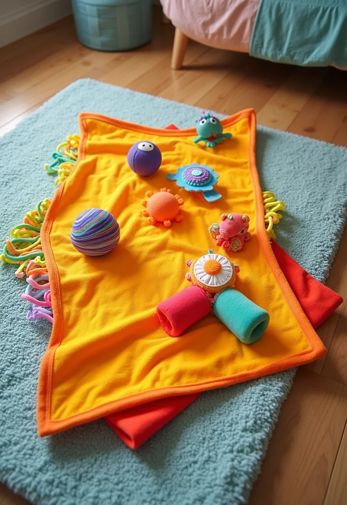 Complete Guide to Easy Crochet Baby Blanket: Showcasing 17 Soft and Cozy Inspirations - 12. Fidget Blanket for Sensory Play