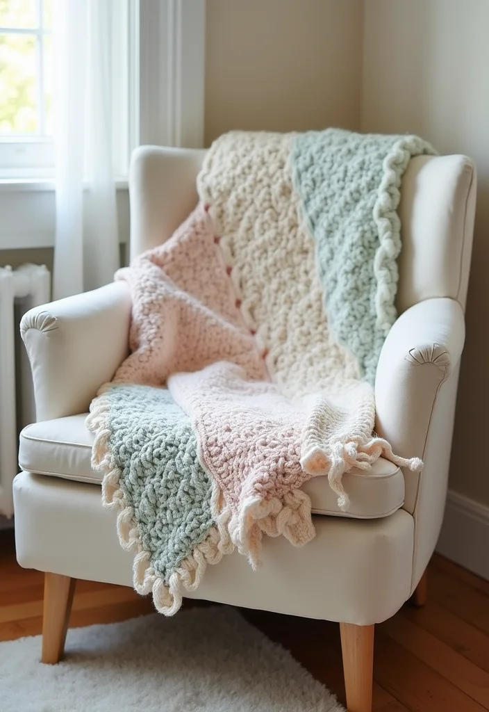 Complete Guide to Easy Crochet Baby Blanket: Showcasing 17 Soft and Cozy Inspirations - 14. Scalloped Edge Blanket