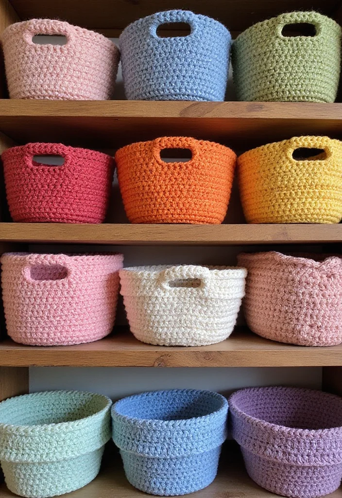 Complete Guide to Magic Ring Crochet Tutorial: Showcasing 19 Clear Visual Inspirations - 1. Cozy Crochet Baskets