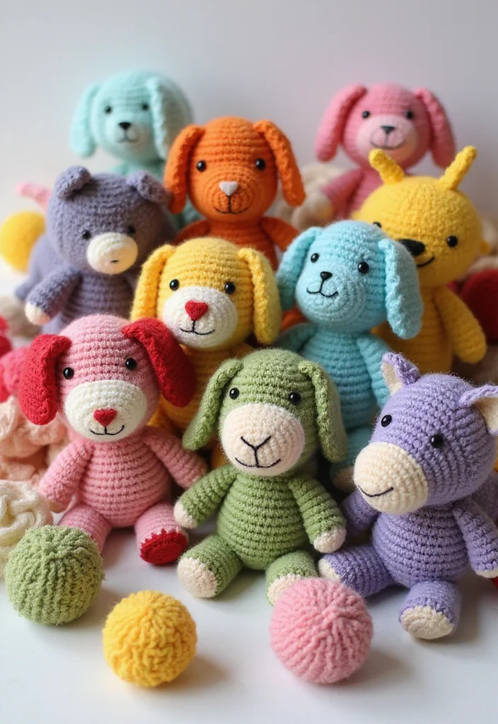 Complete Guide to Magic Ring Crochet Tutorial: Showcasing 19 Clear Visual Inspirations - 19. Fun Pet Toys