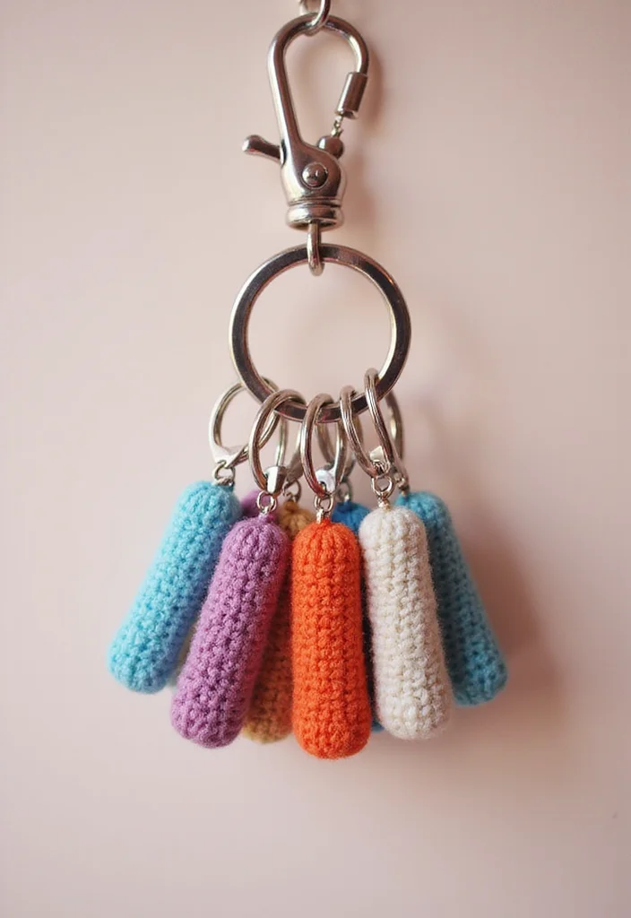 Complete Guide to Magic Ring Crochet Tutorial: Showcasing 19 Clear Visual Inspirations - 6. Fun Keychains