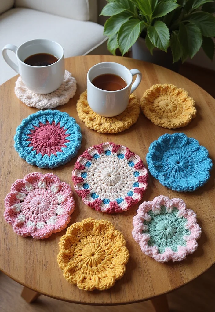 Comprehensive Guide to Easy Tapestry Crochet Patterns Featuring 20 Creative Inspirations - 1. Cozy Crochet Coasters