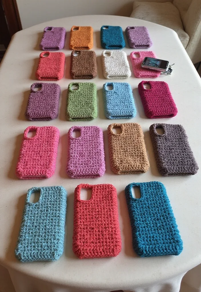 Comprehensive Guide to Easy Tapestry Crochet Patterns Featuring 20 Creative Inspirations - 11. Snazzy Phone Cases